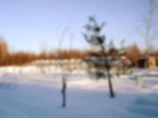 Небольшой Деревянный Домик Зимней Природе Пейзаж Здание — стоковое фото