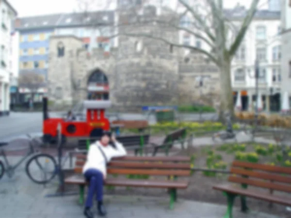 Fotografía Desenfocada Bonn Old Town Streets Architecture Alemania Edificio Fortificación — Foto de Stock