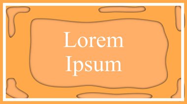 Sıvı sıvı şekli ile dinamik dokulu turuncu arka plan. El ilanı, broşür, kitapçık ve web sitesi tasarımı için. Dalgalı geometrik arka plan. Eps 10.