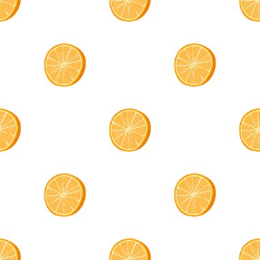 Dikişsiz turuncu noktalı desen Handdrawn vektör illüstrasyon