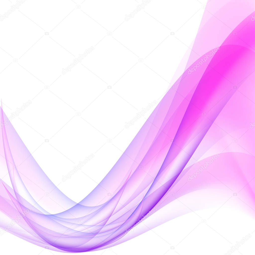 abstract pink waves on white background