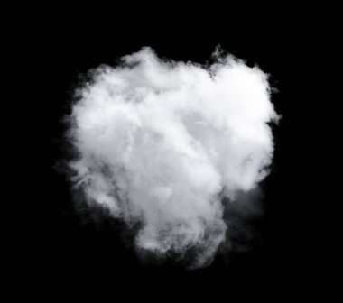 Siyah arkaplan üzerindeki bulutlar