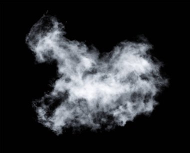 Siyah arkaplan üzerindeki bulutlar