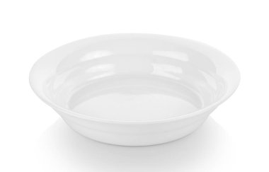 Beyaz arkaplanda beyaz plaka