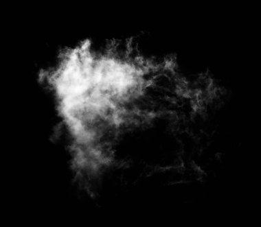 Siyah arkaplan üzerindeki bulutlar