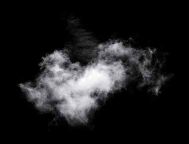Siyah arkaplan üzerindeki bulutlar