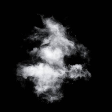 Siyah arkaplan üzerindeki bulutlar