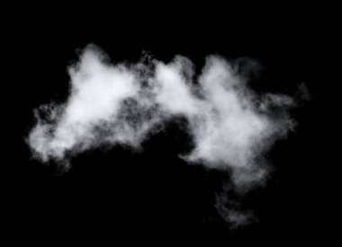 Siyah arkaplan üzerindeki bulutlar