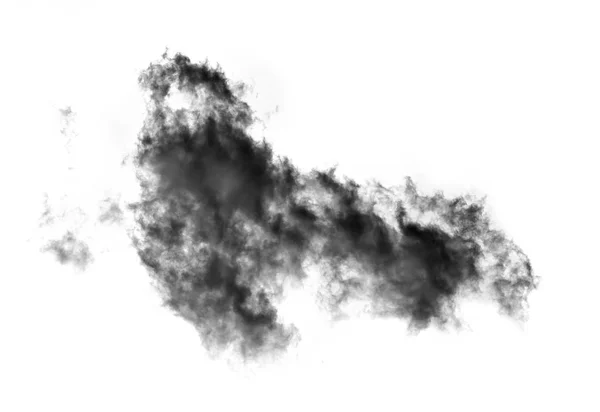 Black Cloud White Background — Stock Photo, Image