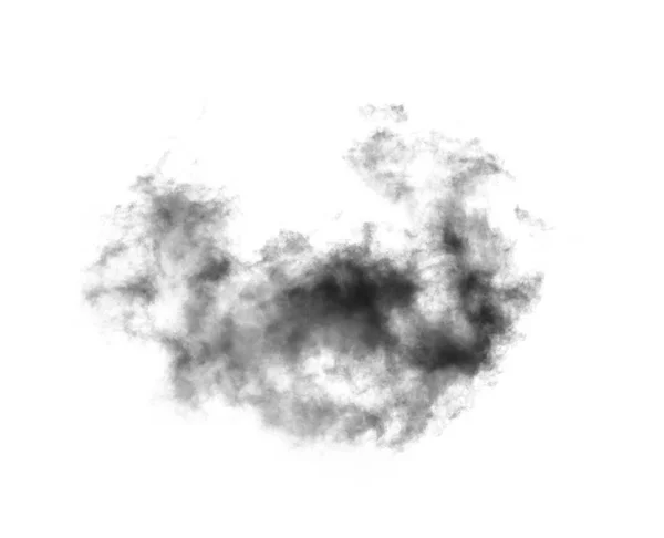 Fekete Felhő Fehér Háttér — Stock Fotó