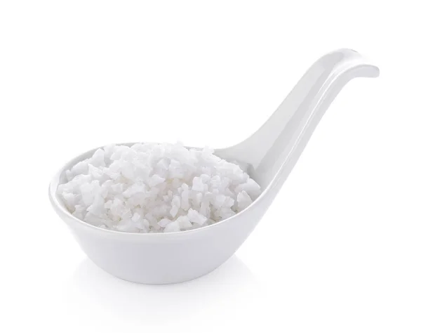 Salt Ske Hvid Baggrund - Stock-foto