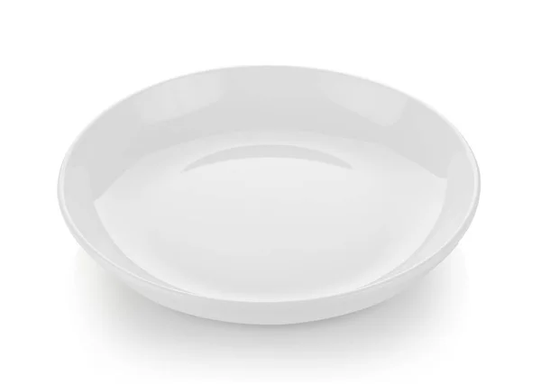 Ceramic Plate White Background — Stock Photo, Image