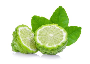 bergamot beyaz arkaplanda izole edildi