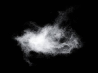Siyah arkaplan üzerindeki bulutlar