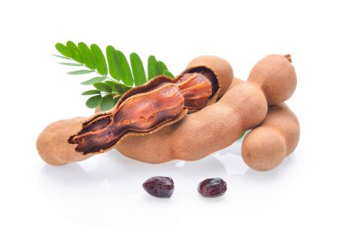 Beyaz arkaplanda tamarind