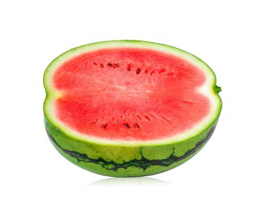 beyaz arkaplanda izole edilmiş karpuz