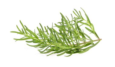 Beyaz arkaplanda biberiye izole edildi