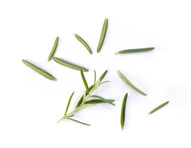 Beyaz arkaplanda biberiye izole edildi