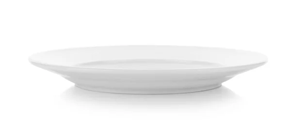 Piatto Ceramica Sfondo Bianco — Foto Stock