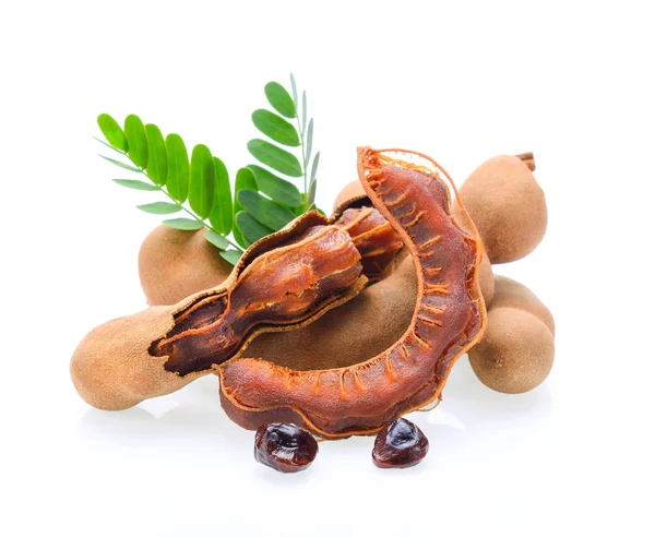 Beyaz Arkaplanda Tamarind — Stok fotoğraf