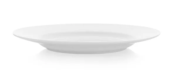 Piatto Ceramica Isolato Sfondo Bianco — Foto Stock