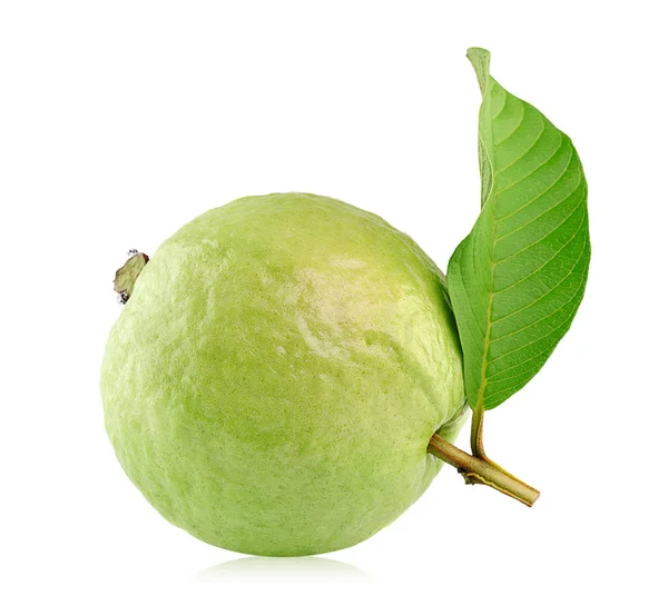 Guava Tropisk Frukt Vit Bakgrund — Stockfoto
