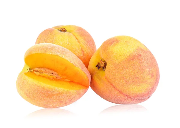 Peach White Background — Stock Photo, Image