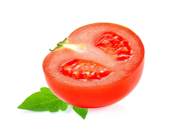 Slice Tomato White Background — Stock Photo, Image