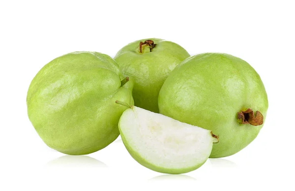Guava Isolato Sfondo Bianco — Foto Stock