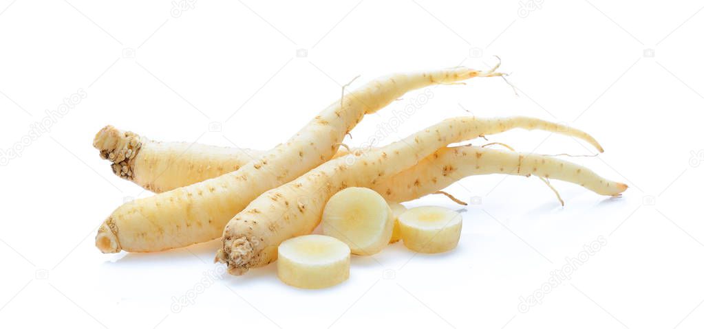 ginseng isolated on white background