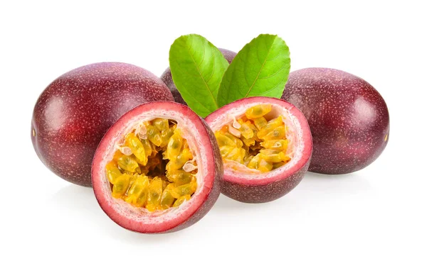 Passionfruits Isolated White Background — Stock Photo, Image