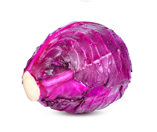 Purple Cabbage White Background — Stock Photo, Image