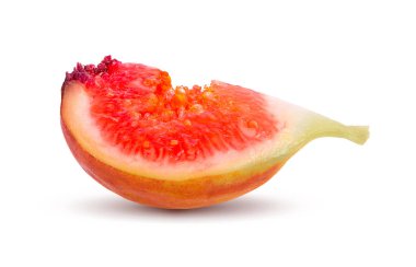 Beyaz arka planda izole edilmiş taze incirler