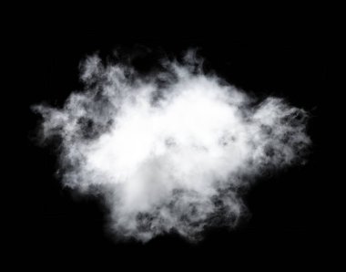 Siyah arkaplan üzerindeki bulutlar