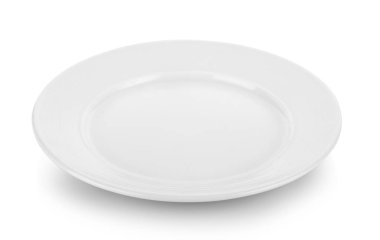 seramik plaka beyaz arkaplanda izole edildi