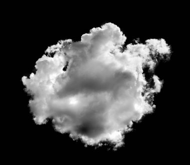 Siyah arkaplan üzerindeki bulutlar