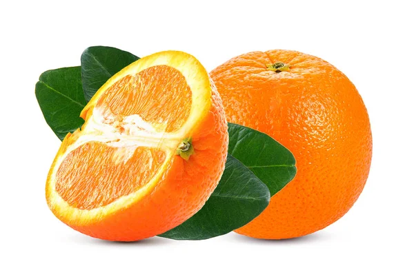Orange Frugt Isoleret Hvid Baggrund - Stock-foto