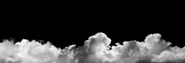 Siyah Arkaplan Üzerindeki Bulutlar — Stok fotoğraf