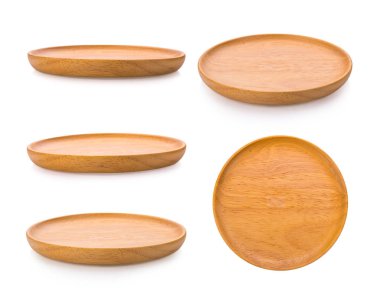 Beyaz zemin üzerinde tahta plaka