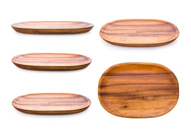 Beyaz zemin üzerinde tahta plaka