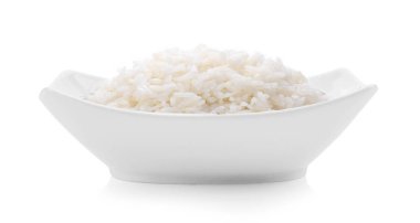 Beyaz arka planda beyaz kase