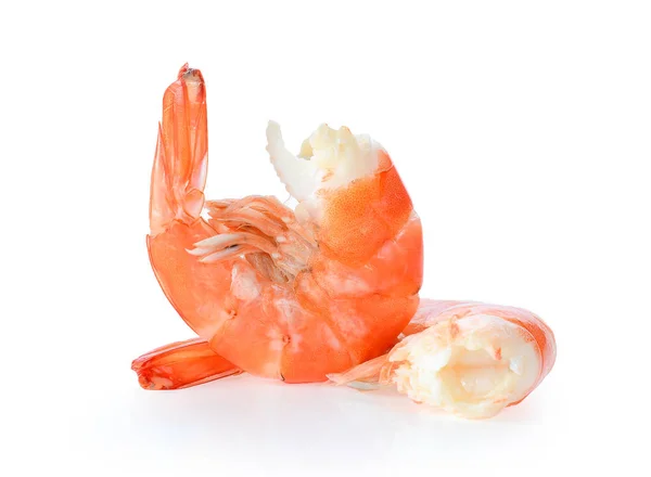 Shrimps White Background — Stock Photo, Image