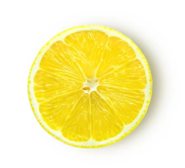Lemon Slice Isolated White Background — Stock Photo, Image