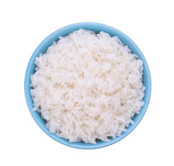 Rice Bowl White Background — Stock Photo, Image