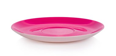 beyaz arkaplanda seramik plaka