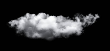 Siyah arkaplan üzerindeki bulutlar