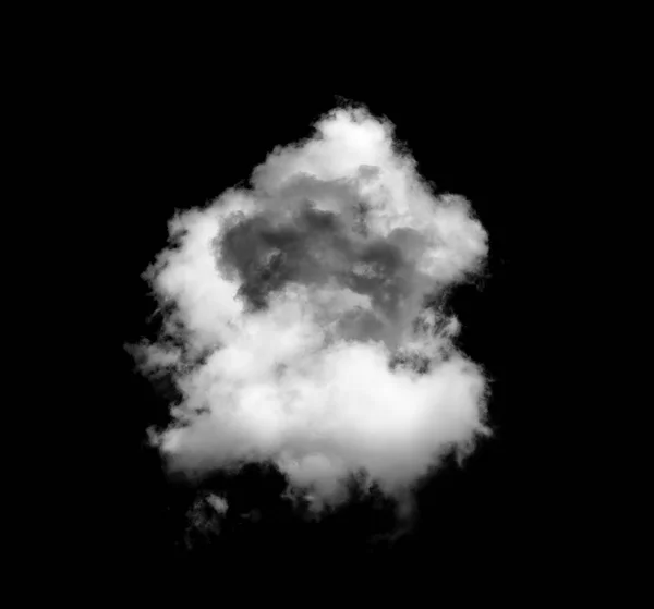 Nubes Blancas Sobre Fondo Negro — Foto de Stock