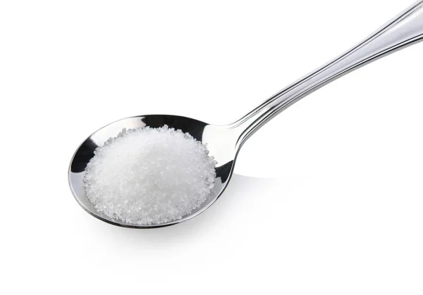 Sugar Spoon White Background — Stock Photo, Image