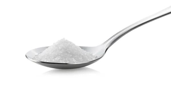 Sugar Spoon White Background — Stock Photo, Image