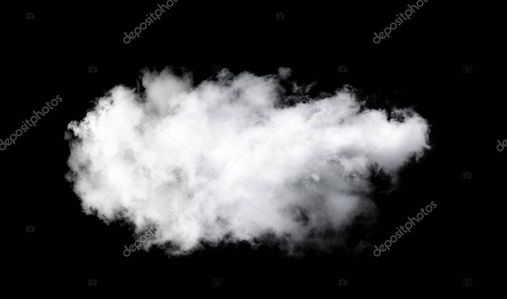 white clouds on black background